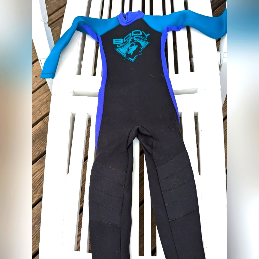 Kids Body Guard Back zip wetsuit Sz SM Please Check Measurements!